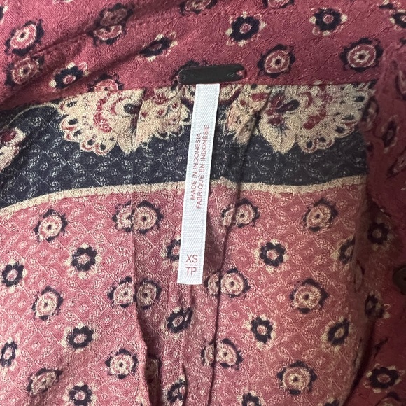 Free People Changing Times Boho Top size xsmall - Picture 11 of 14